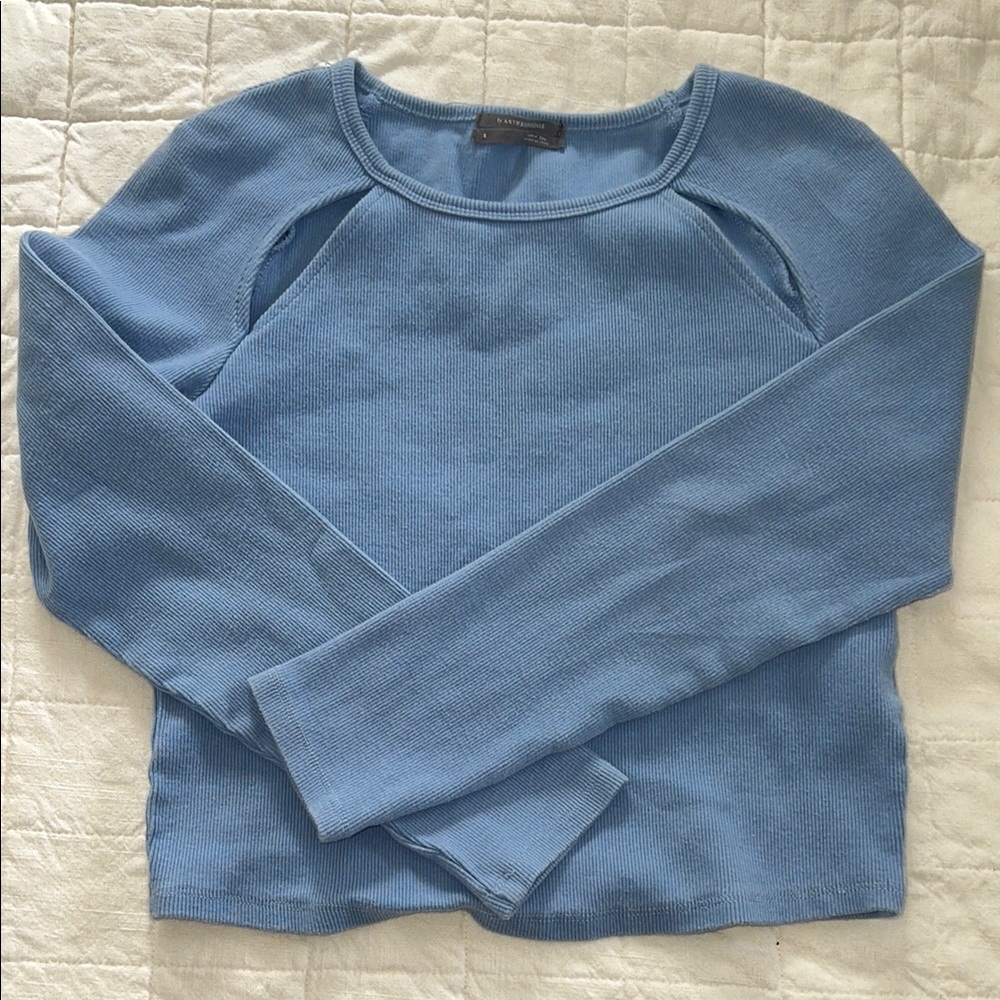 Anthropologie Blue Long Sleeve